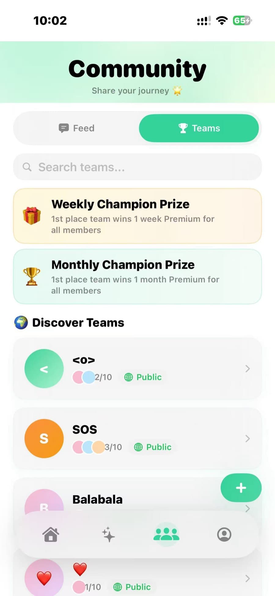 Feedii community and team challenges for keeping momentum.